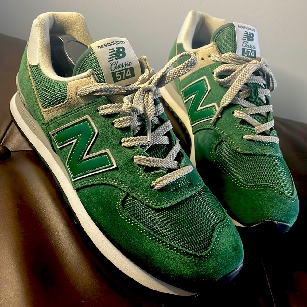 Rare!!! New Balance Classic 574 in Green,Grey,& White